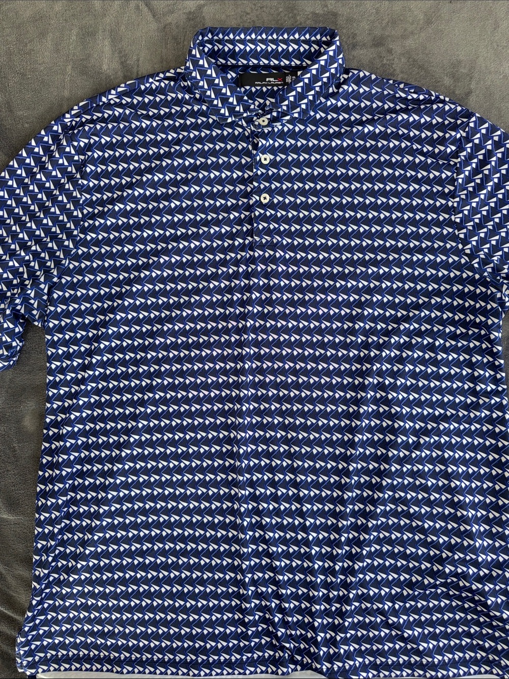 Ralph Lauren Navy and White Arrow Print Polo - Picture 4 of 6